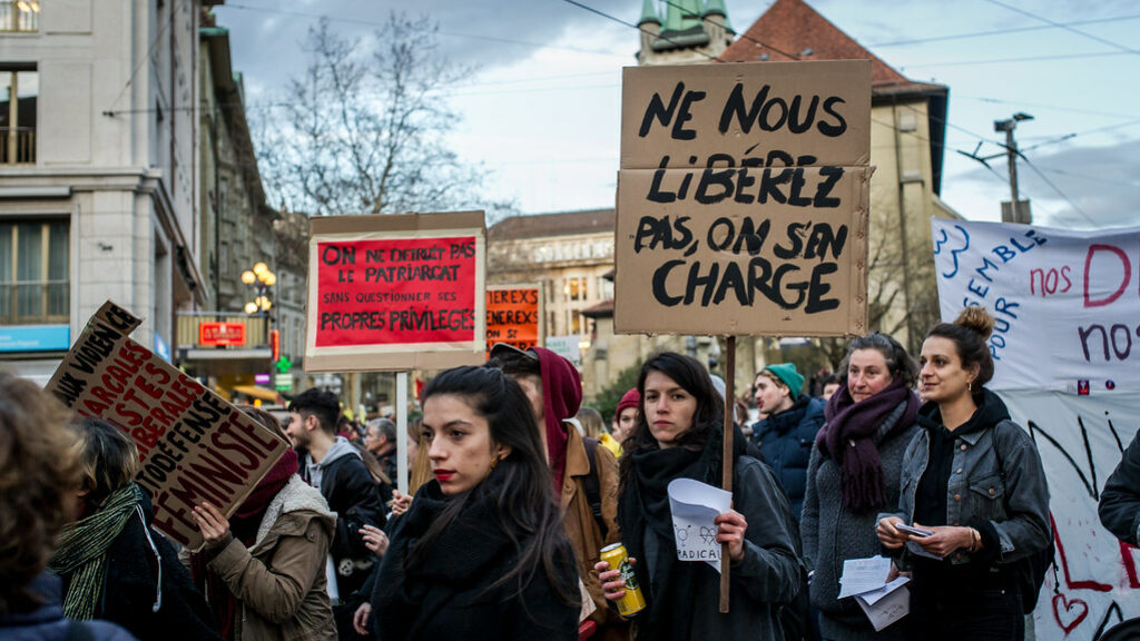 ©BY-NC-ND 2.0; photo de la manifestation féministe du 8 mars 2019, prise par Gustave Deghilage en mars 2019.