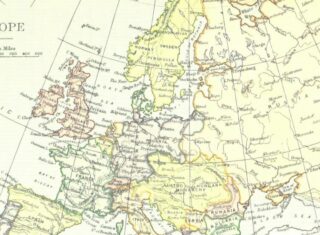 Carte de l’Europe (Détail). British Library