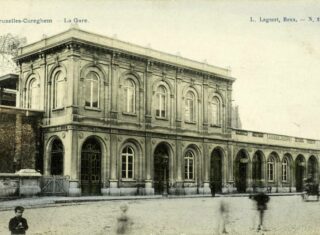 Gare de Cureghem, vue du corps est, (coll. Belfius Banque – Académie royale de Belgique © ARB – urban.brussels, DE29_424)