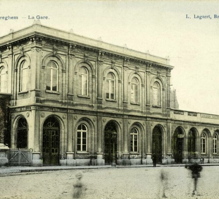 Gare de Cureghem, vue du corps est, (coll. Belfius Banque – Académie royale de Belgique © ARB – urban.brussels, DE29_424)